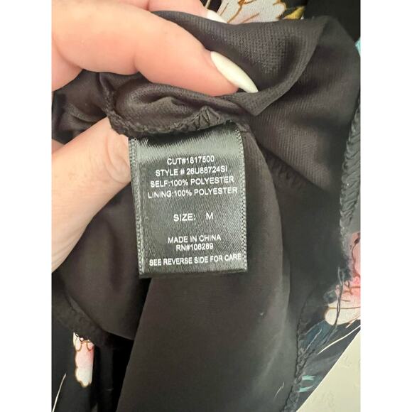 Women’s Floral Dress Size Medium Trixxi Midi - Picture 5 of 9